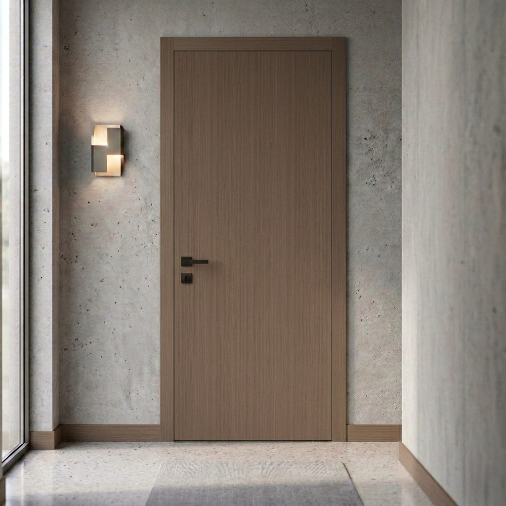 Ciemnobrązowy laminat architektoniczny ES-582 sosna edge grain o gęstym usłojeniu